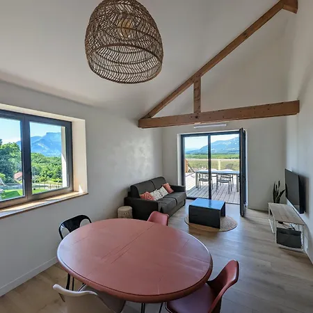 T3 Neuf Au Calme Avec Vue Sur Les Montagnes Appartement Chanaz Buitenkant foto